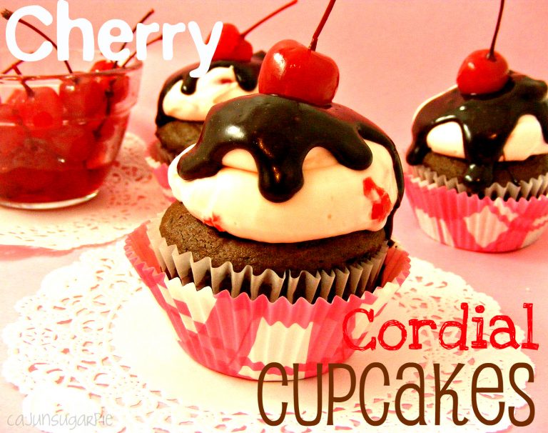 cherry cordial cupcakes