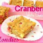 cranberry blondie