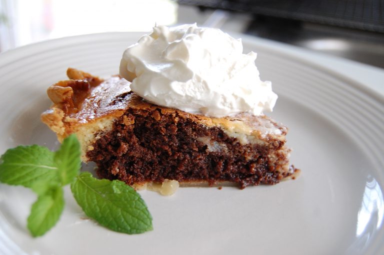 Cream Cheese Brownie Pie
