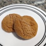 Gingerbread Sugar Cookies on small white plate